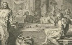 Pamono P. Mortier, Miracles of Christ Wedding at Cana & Cleansing of the Temple, 1700, Paper><noscript><img width=