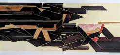 New Pamono Pablo Palazuelo, Large Abstraction Triptych, 1955, Lithograph