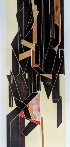 New Pamono Pablo Palazuelo, Large Abstraction Triptych, 1955, Lithograph