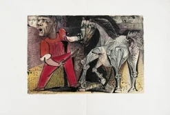 Pamono Pablo Picasso, Dompteur et son Cheval, 1957, Lithograph