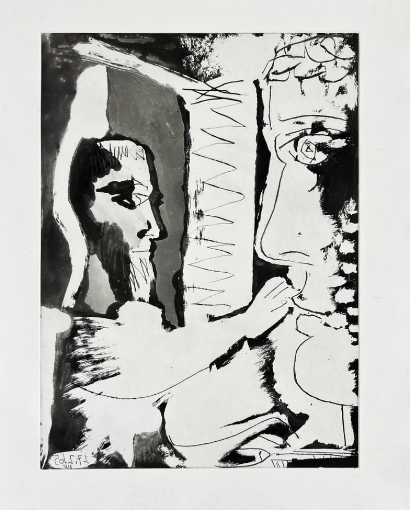 Pamono Pablo Picasso, Escultor y escultura, 1965, Etching> Prints & Multiples