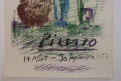 Pamono Pablo Picasso, Galerie 65, Cannes, 1956, Lithograph> Abstraction