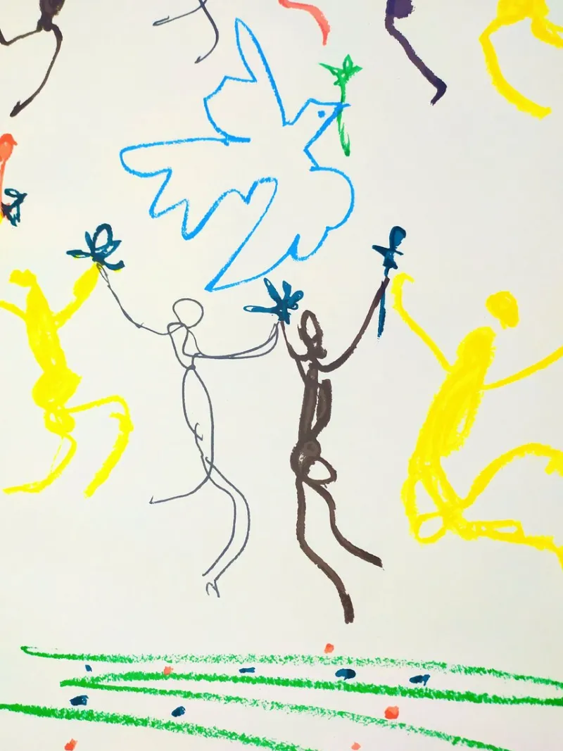 Pamono Pablo Picasso, La Ronde de la Jeunesse, Lithograph, 1961