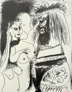 Pamono Pablo Picasso, Le Vieux Roi, 1959, Lithograph> Prints & Multiples