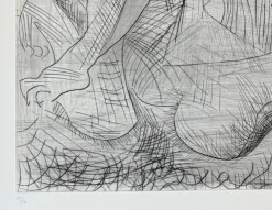 Pamono Pablo Picasso, Étreinte I, 1963, Drypoint Etching><noscript><img width=