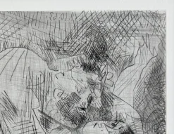 Pamono Pablo Picasso, Étreinte I, 1963, Drypoint Etching><noscript><img width=
