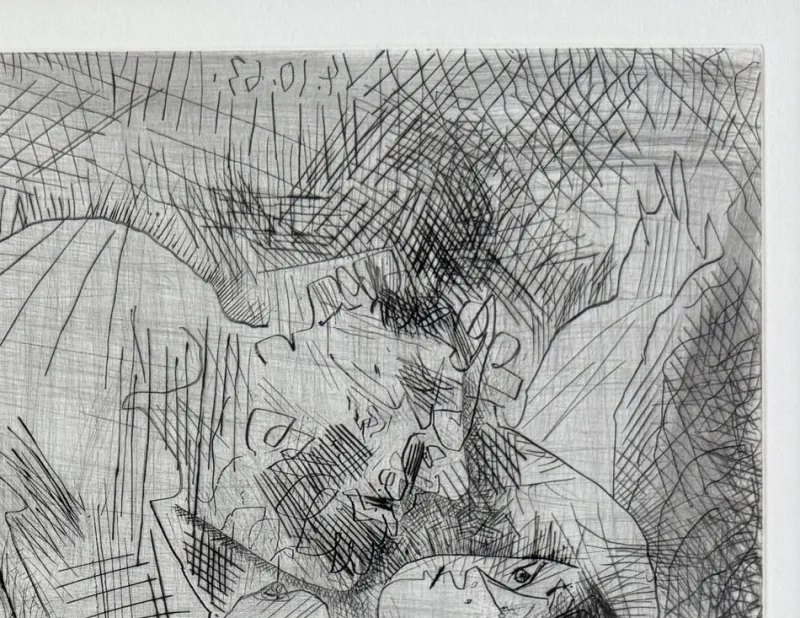Pamono Pablo Picasso, Étreinte I, 1963, Drypoint Etching> Prints & Multiples