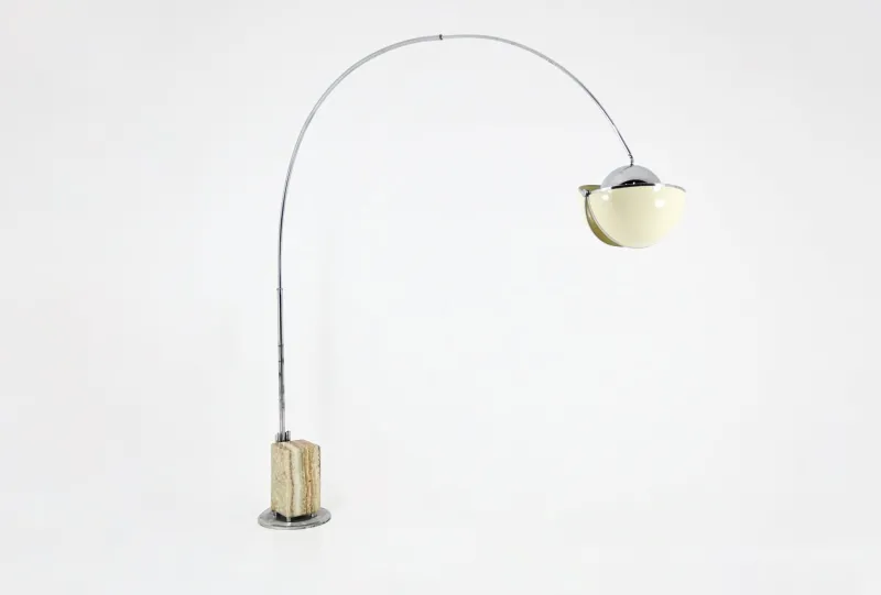 Sale Pamono Pac-Man Arco Floor Lamp attributed to Superstudio for Poltronova, 1970s
