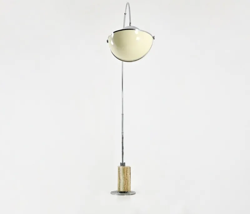 Sale Pamono Pac-Man Arco Floor Lamp attributed to Superstudio for Poltronova, 1970s