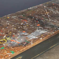 Best Pamono Paint Splashed Art Department Table, 1960s