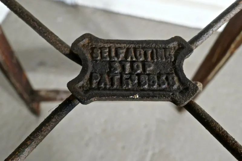 Clearance Pamono Paint Splattered Simplex Safety Step Ladder, 1900s