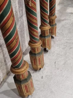 Sale Pamono Painted and Gilded Wood Corinthian Columns, Set of 4
