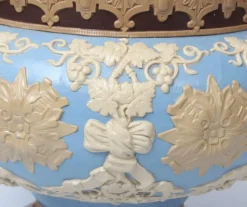 Outlet Pamono Painted Flowerpot, 1890s