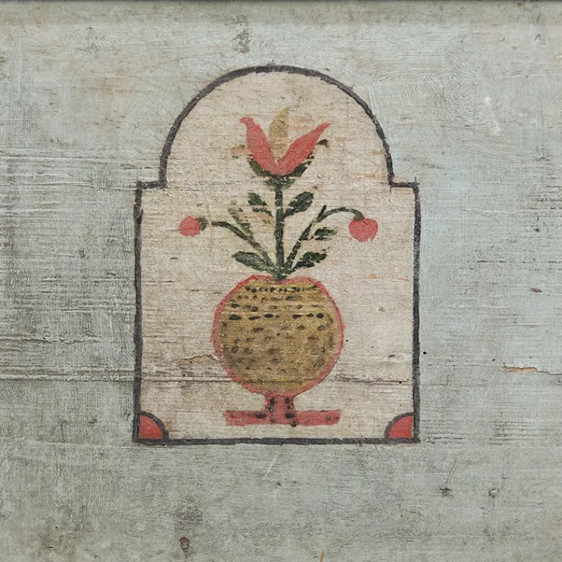 New Pamono Painted Folk Art Chest