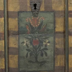 Pamono Painted Folk Art Chest, 1834><noscript><img width=