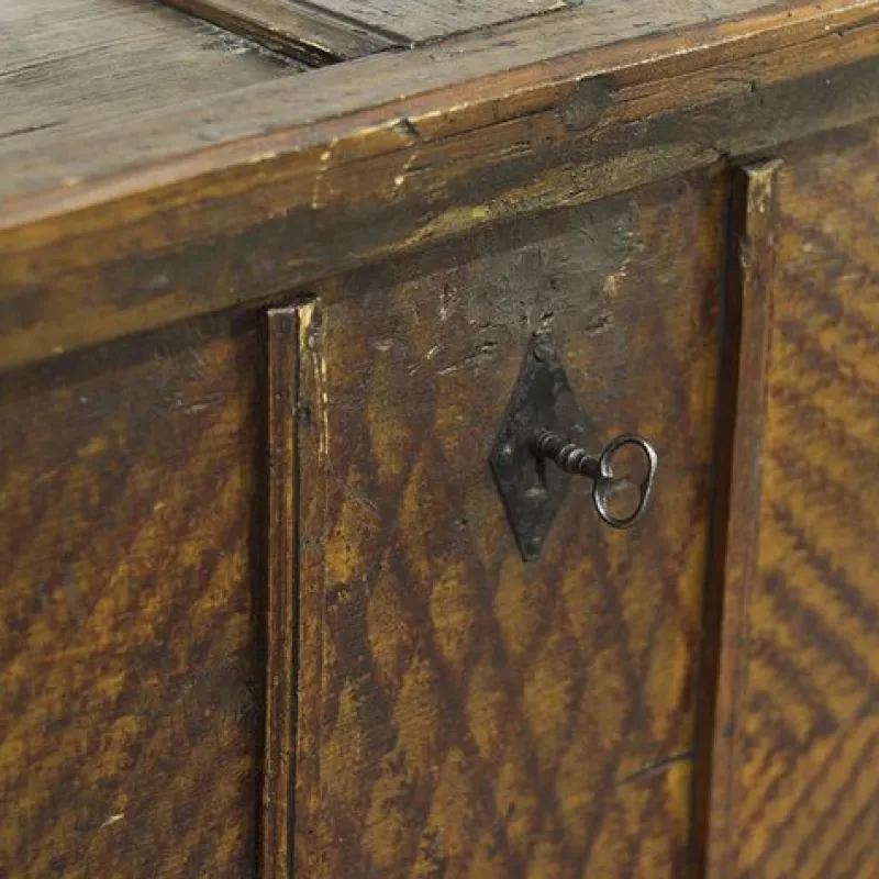 Pamono Painted Folk Art Chest, 1841