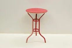 Pamono Painted Iron Garden Table in Cotton Candy Style, 1960s> Garden Tables