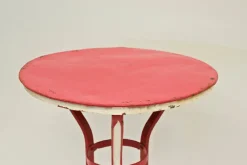 Pamono Painted Iron Garden Table in Cotton Candy Style, 1960s> Garden Tables