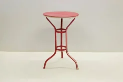 Pamono Painted Iron Garden Table in Cotton Candy Style, 1960s><noscript><img width=