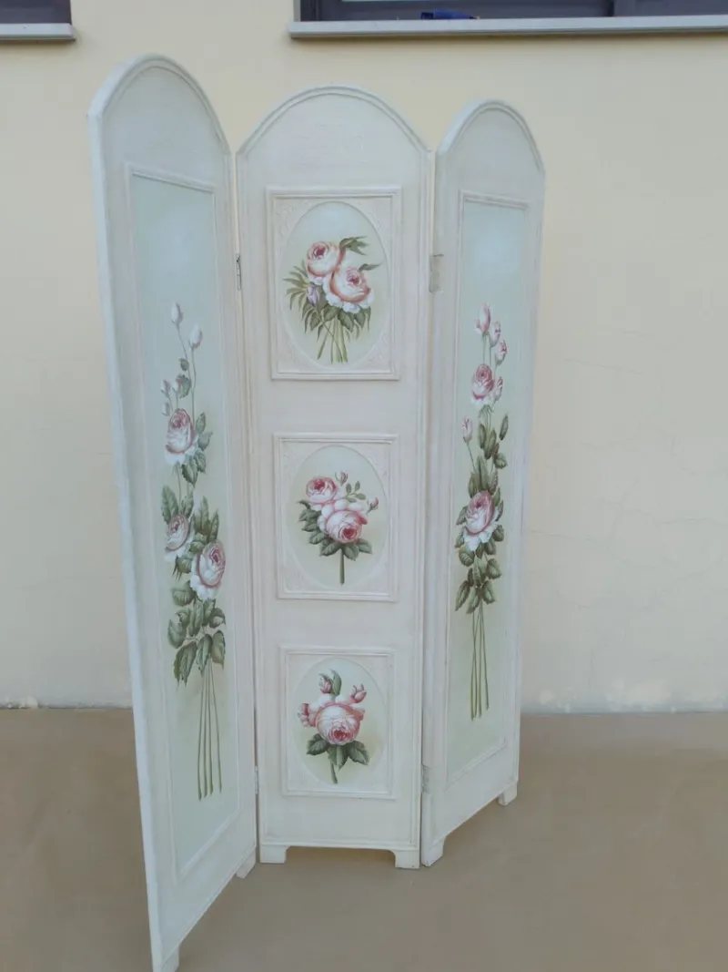 Pamono Painted Lacquered Partition Screen> Room Dividers & Screens
