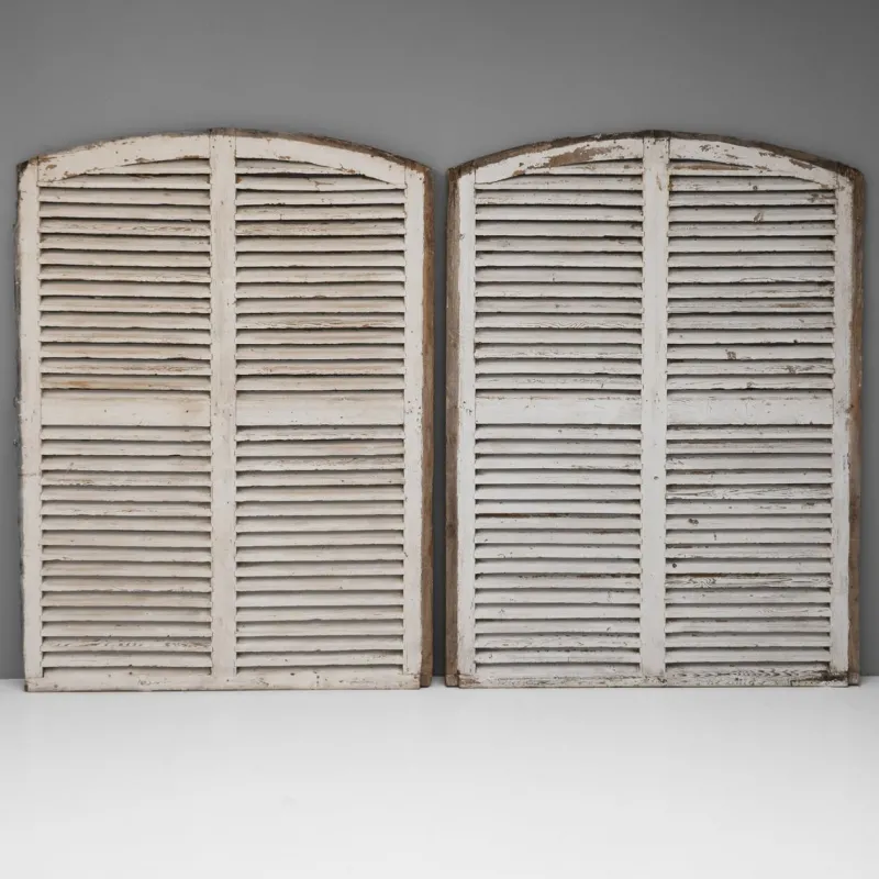 Sale Pamono Painted Shutters, 1880s, Set of 2