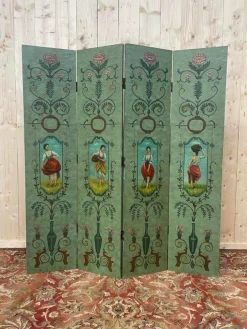 Pamono Painted Wooden Screen> Room Dividers & Screens