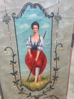 Pamono Painted Wooden Screen><noscript><img width=