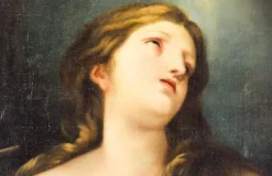 Pamono Painting of Mary Magdalene, 19th-Century, Oil on Canvas><noscript><img width=