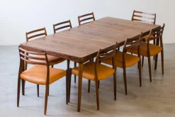 Pamono Palisander Dining Table by H. W Klein for Bramin, 1950s> Side Chairs & Dining Chairs