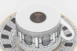 Pamono Palladiana Coffee Set, Piero Fornasetti for Rosenthal, Set of 28><noscript><img width=