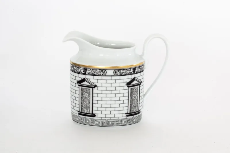 Pamono Palladiana Coffee Set, Piero Fornasetti for Rosenthal, Set of 28> Coffee & Tea Service