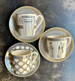 Online Pamono Palladium Coffee Cups with Gift Box by Pozzi Milano, Set of 6