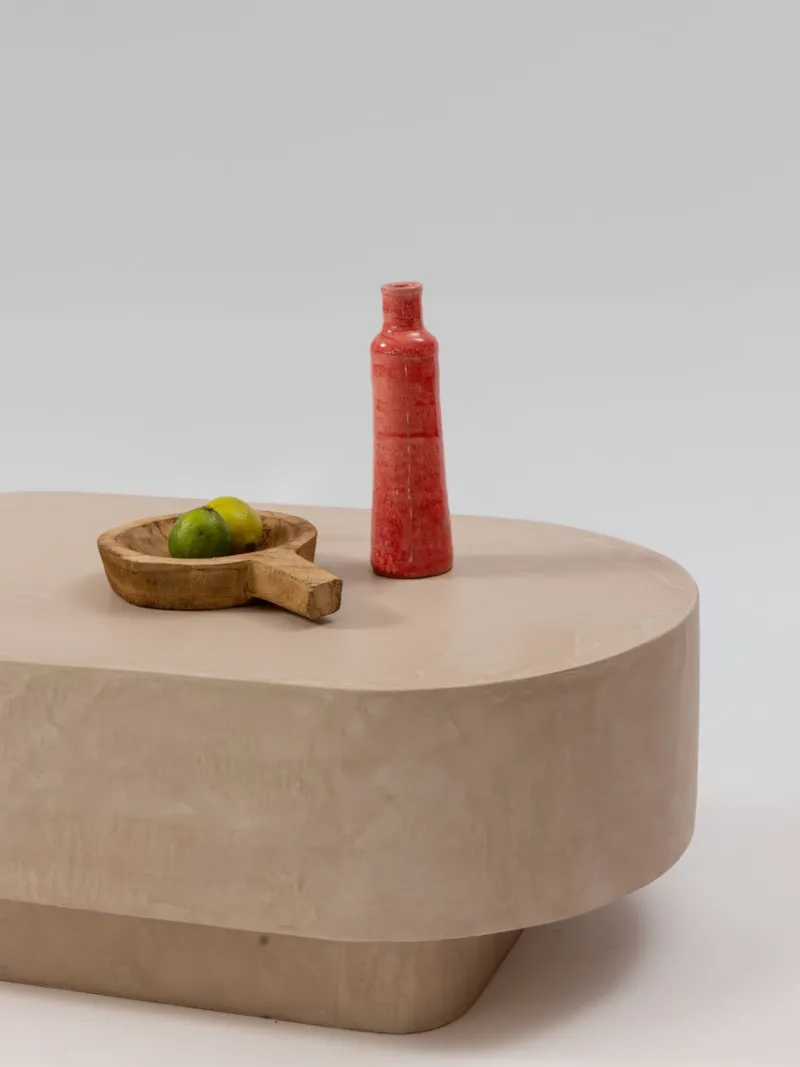 Pamono Palomā Mortex Waxed Concrete Coffee Table from PLATŌ