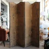 Pamono 4-Panel Room Divider with Embroidered Tapestry, England, Late 1800s> Room Dividers & Screens