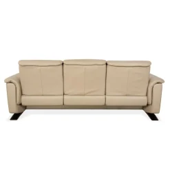 Pamono Panorama 3-Seater and 2-Seater Sofa in Beige Leatherfrom Stressless, Set of 2><noscript><img width=