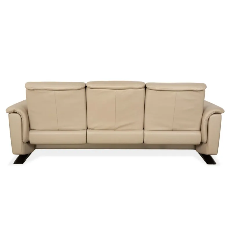 Pamono Panorama 3-Seater and 2-Seater Sofa in Beige Leatherfrom Stressless, Set of 2> Living Room Sets