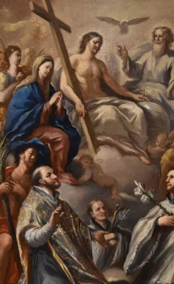 Pamono Paolo De Matteis, Triumph of the Trinity, 1700, Oil on Canvas> Old Masters