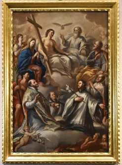 Pamono Paolo De Matteis, Triumph of the Trinity, 1700, Oil on Canvas> Old Masters