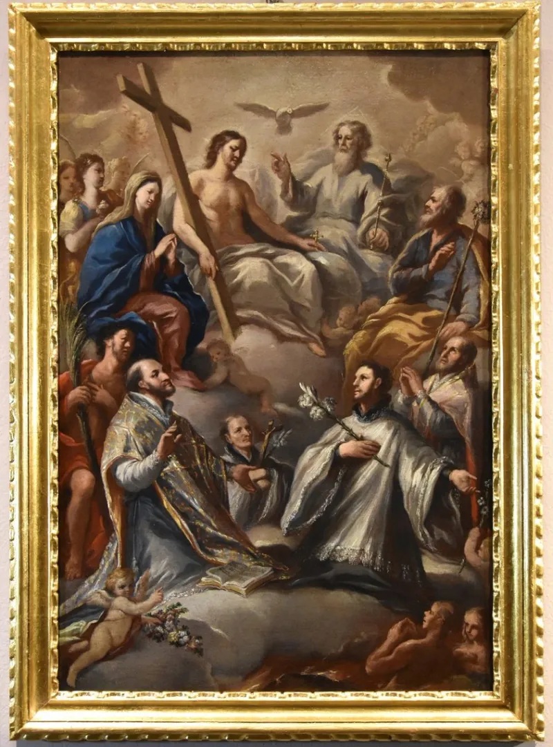 Pamono Paolo De Matteis, Triumph of the Trinity, 1700, Oil on Canvas> Old Masters