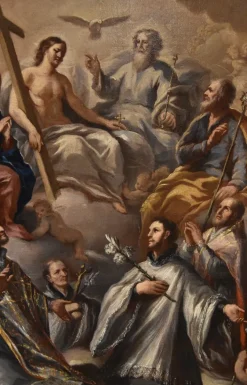 Pamono Paolo De Matteis, Triumph of the Trinity, 1700, Oil on Canvas><noscript><img width=