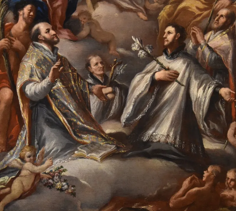 Pamono Paolo De Matteis, Triumph of the Trinity, 1700, Oil on Canvas> Old Masters