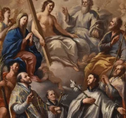 Pamono Paolo De Matteis, Triumph of the Trinity, 1700, Oil on Canvas><noscript><img width=