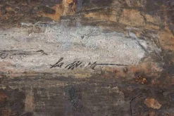 Pamono Paolo La Motta, Landscape, Graphite on Paper on Wood, 1998><noscript><img width=
