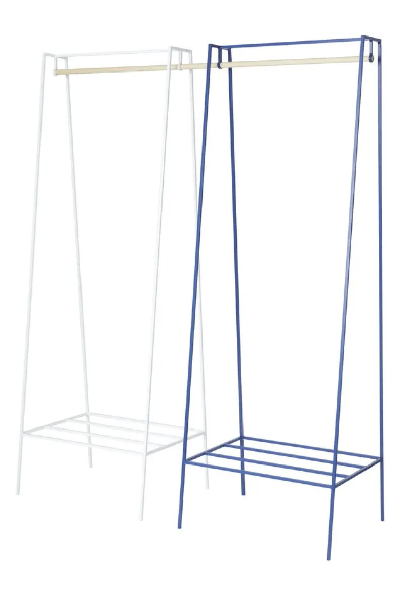 Pamono Paper White & Pine Pole Clothing Rail by &New> Racks, Hooks & Valets