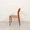 Outlet Pamono Papercord & Teak Model 71 Dining Chair by Niels Otto Møller for J.L. Møllers, 1960s