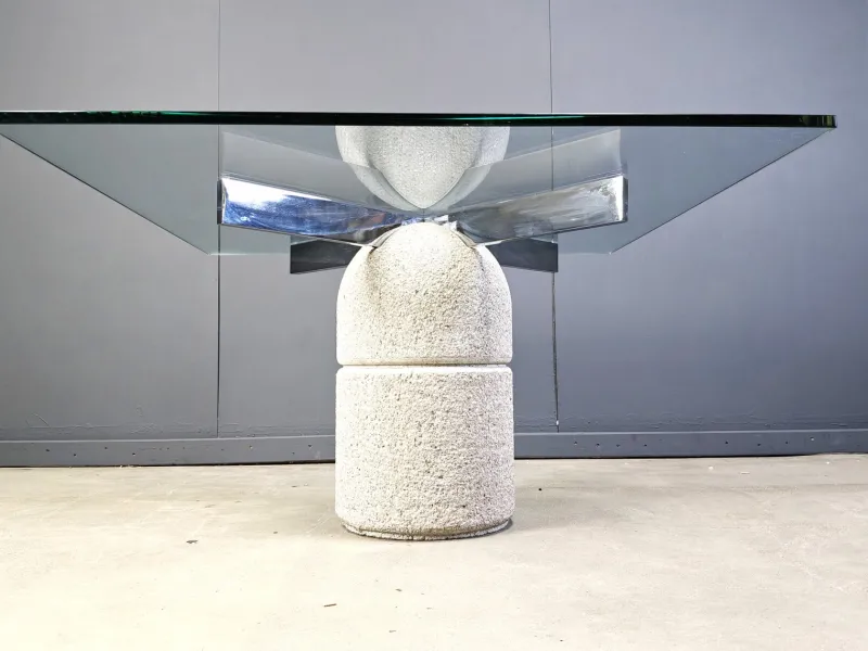 Pamono Paracarro Dining Table by Giovanni Offredi for Saporiti, 1970s> Dining Tables & Sets