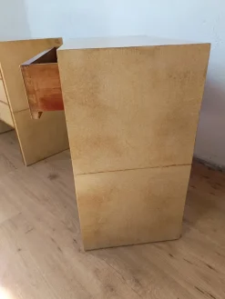 New Pamono Parchment Nightstands, Set of 2