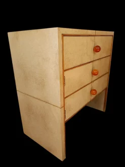 New Pamono Parchment Nightstands, Set of 2