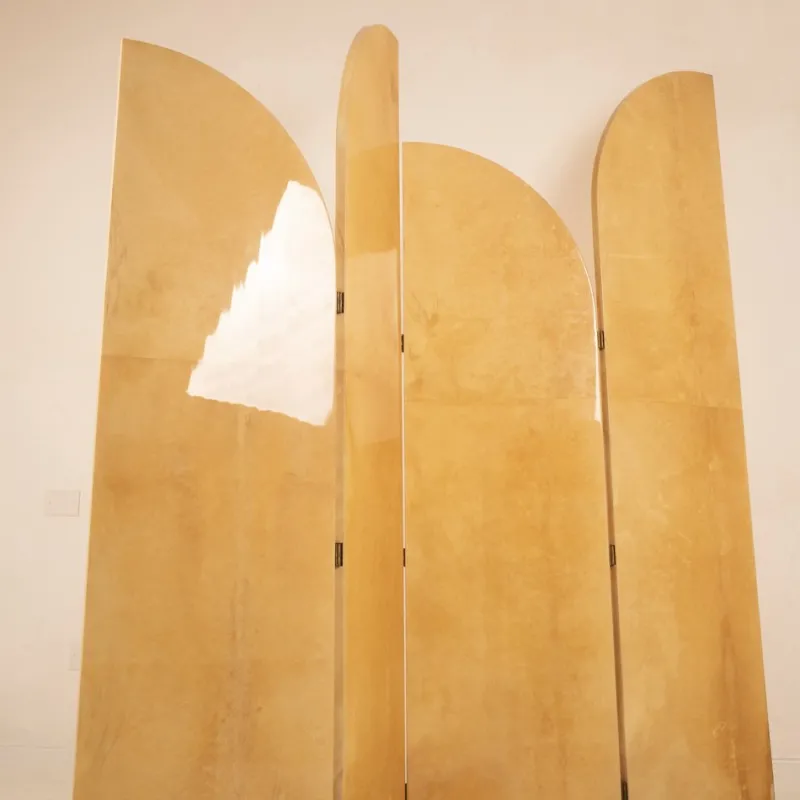 Pamono Parchment Screen by Aldo Tura for Tura Milano, 1960> Room Dividers & Screens