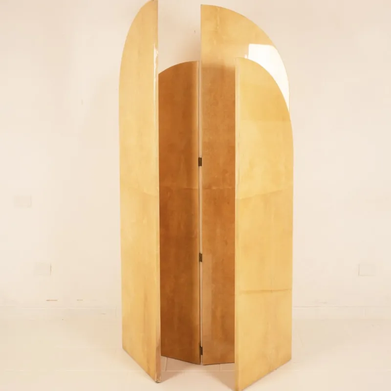 Pamono Parchment Screen by Aldo Tura for Tura Milano, 1960> Room Dividers & Screens